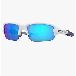 NWT Oakley Oj9008 Flak XXS Square Sunglasses Color: Matte White/Prizm Sapphire